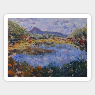 Rivers Edge - Acrylic - Palette Knife Sticker